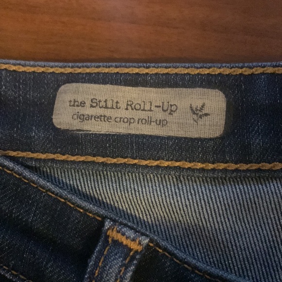 AG The Stilt Cigarette Roll-up Cropped Slim Jeans - Picture 2 of 4